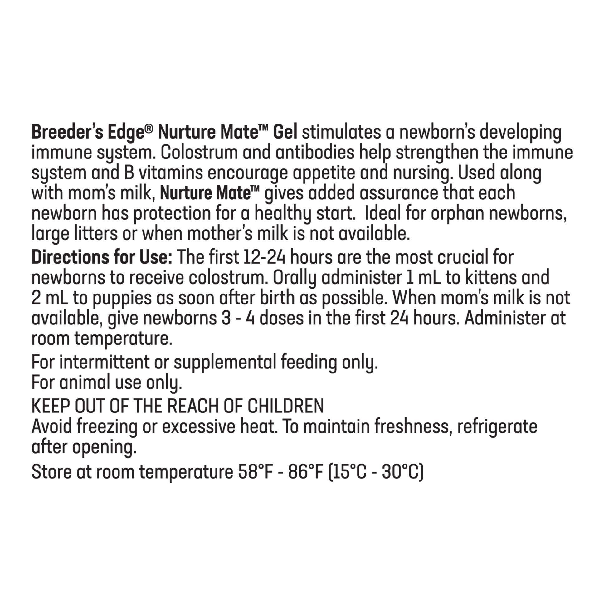 Breeder's Edge Nurture Mate For puppies & Kittens, 30 ml