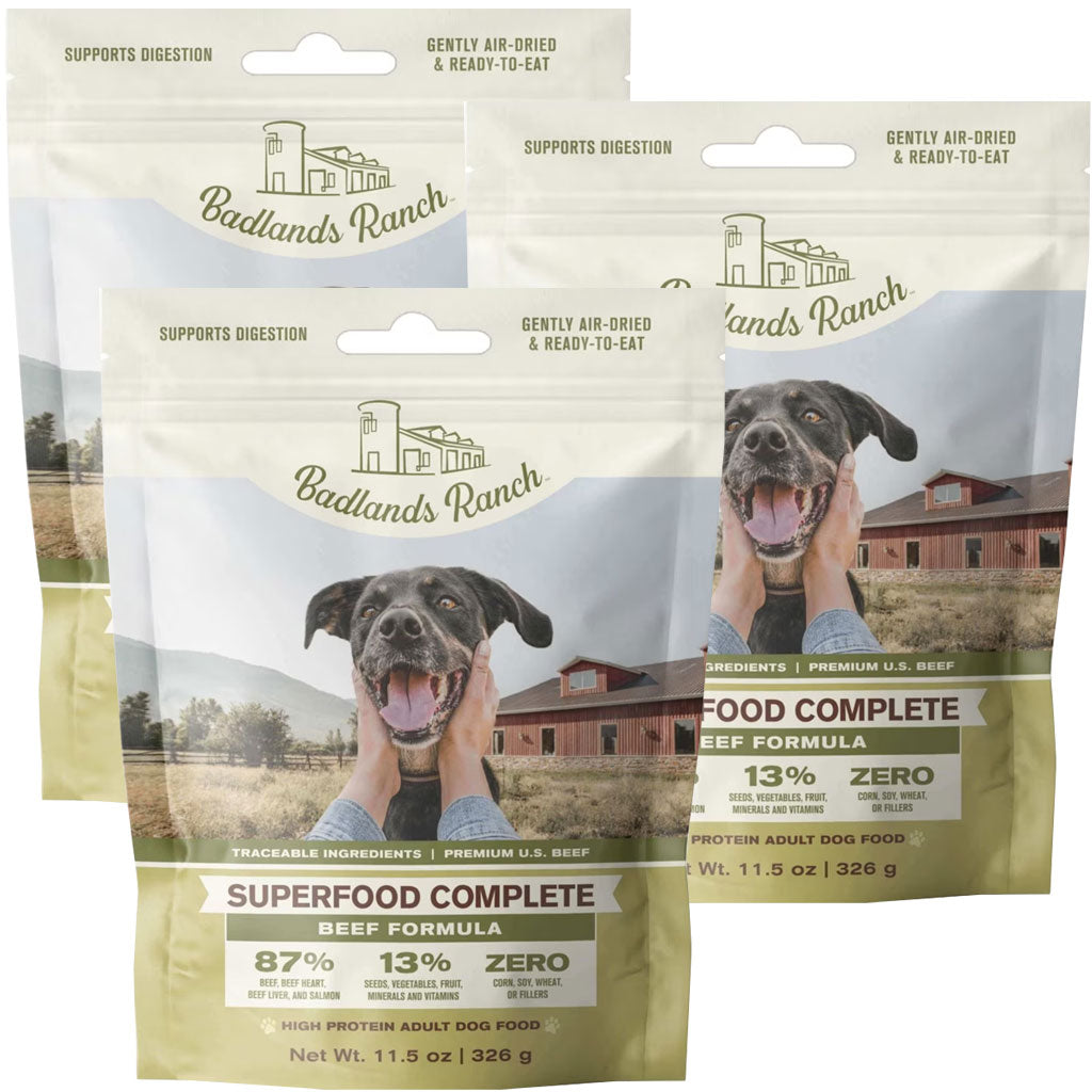 Badlands Ranch Superfood Complete Premium Air Dried Beef Dog Food