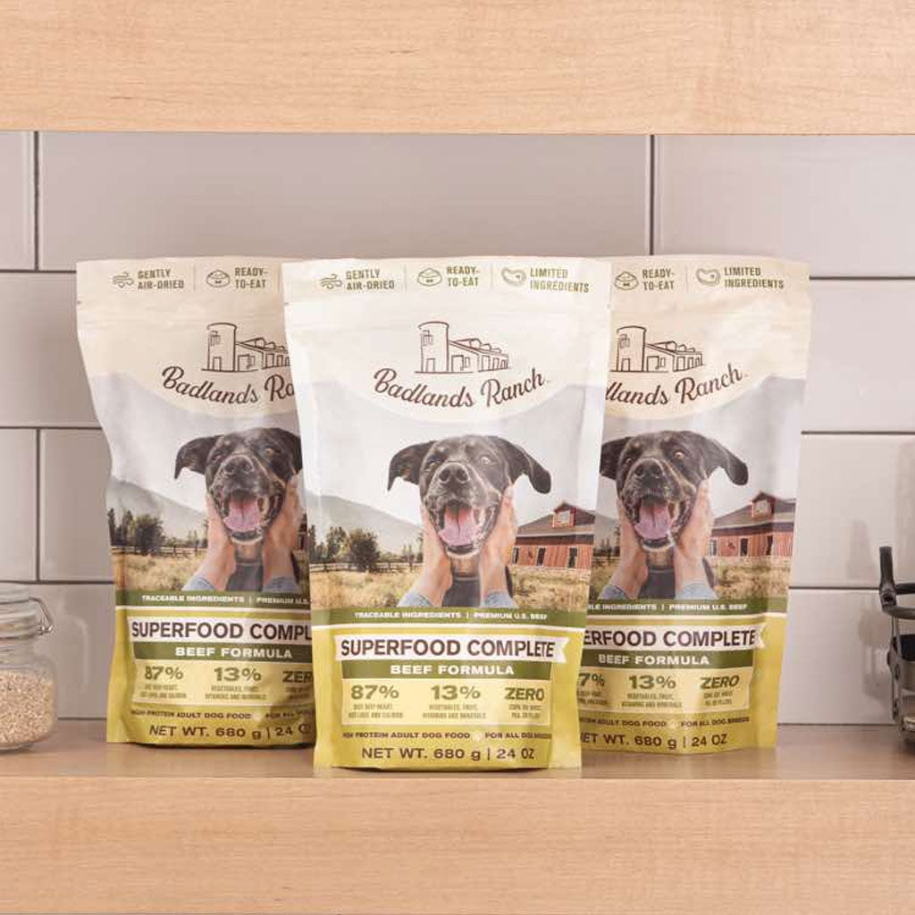 Badlands Ranch Superfood Complete Premium Air Dried Beef Dog Food