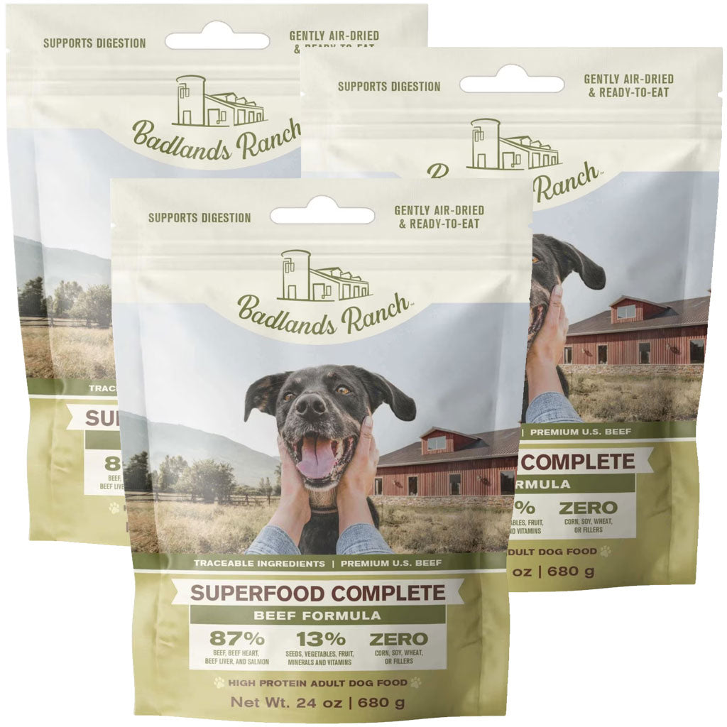 Badlands Ranch Superfood Complete Premium Air Dried Beef Dog Food