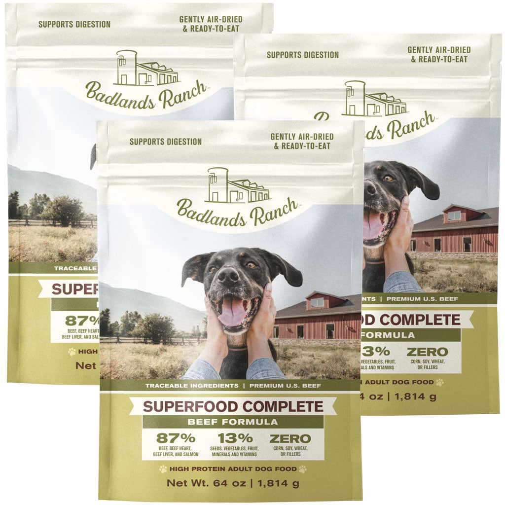 Badlands Ranch Superfood Complete Premium Air Dried Beef Dog Food