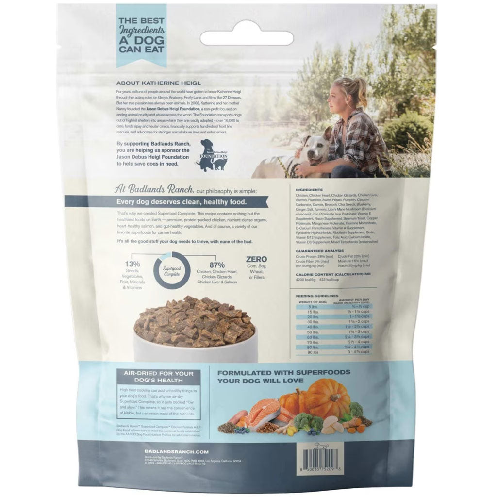 Badlands Ranch Superfood Complete Premium Air Dried Dog Food, Variety Flavor (Beef, Chicken & Lamb & Venison)