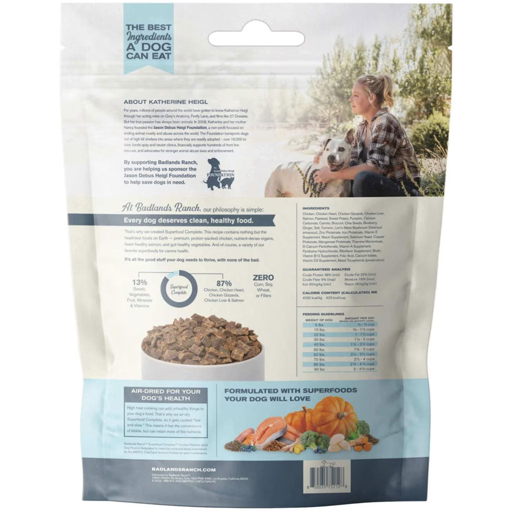 Badlands Ranch Superfood Complete Premium Air Dried Chicken Dog Food