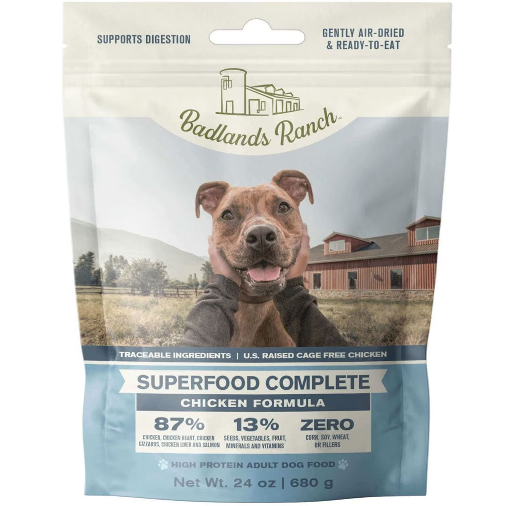 Badlands Ranch Superfood Complete Premium Air Dried Chicken Dog Food