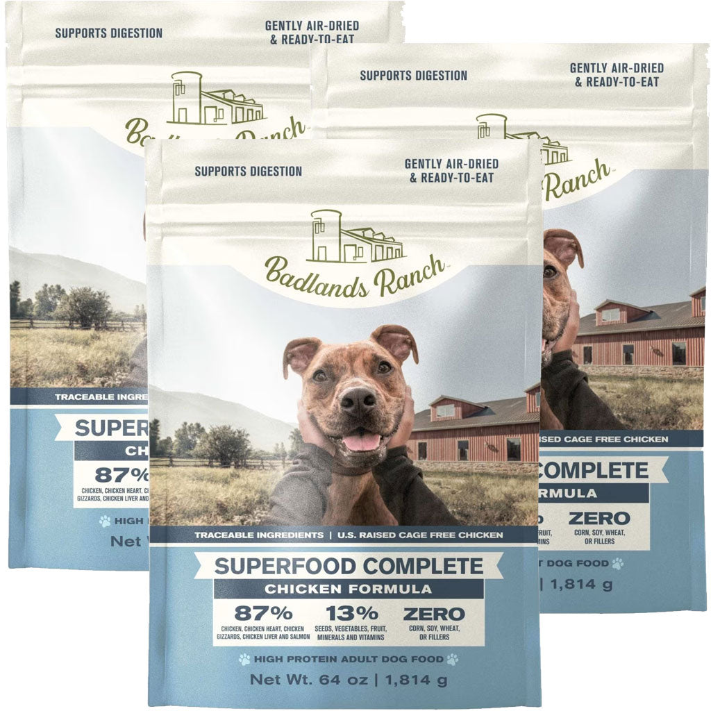 Badlands Ranch Superfood Complete Premium Air Dried Chicken Dog Food